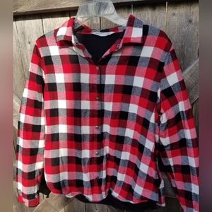 WOOLRICH buffalo plaid fleece lined shirt